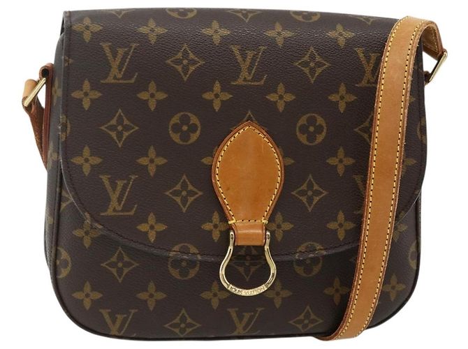 LOUIS VUITTON Monogram Saint Cloud GM Schultertasche M51242 Auth LV yk20227 Monogramm