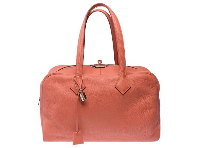 Hermès Bolsa HERMES Victoria em Couro Rosa - 103481