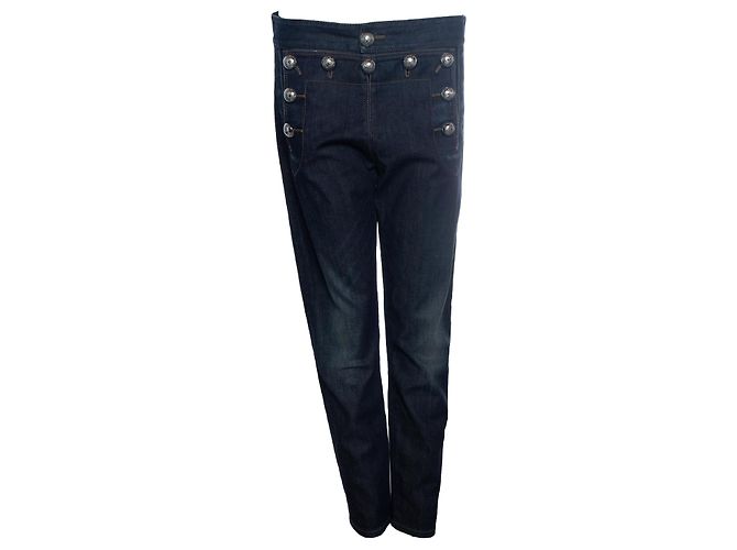 Jeans skinny de denim azul oscuro lavado Gucci