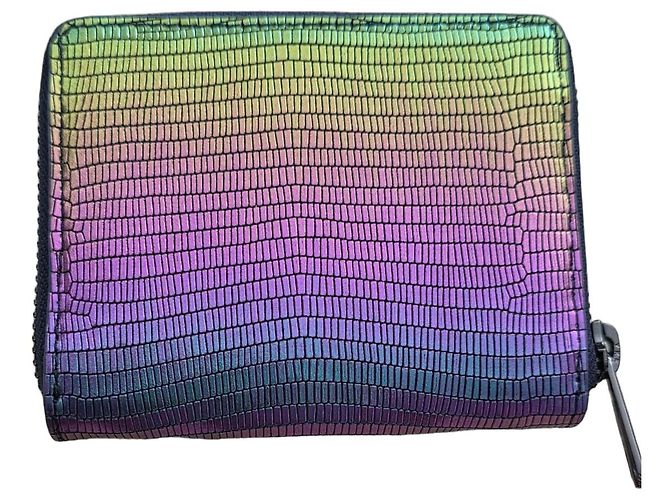 Zadig & Voltaire leather wallet multicolored metallic Multiple colors
