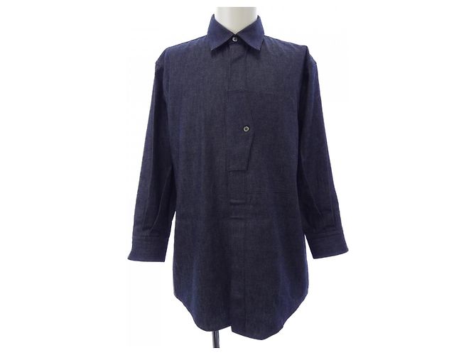 Hermès Camicia in cotone Hermes 37 Blu Blu navy