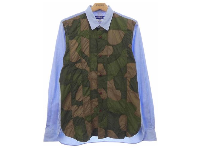 Autre Marque Camicia Junya Watanabe Man WC-B012 Blu Verde Cachi