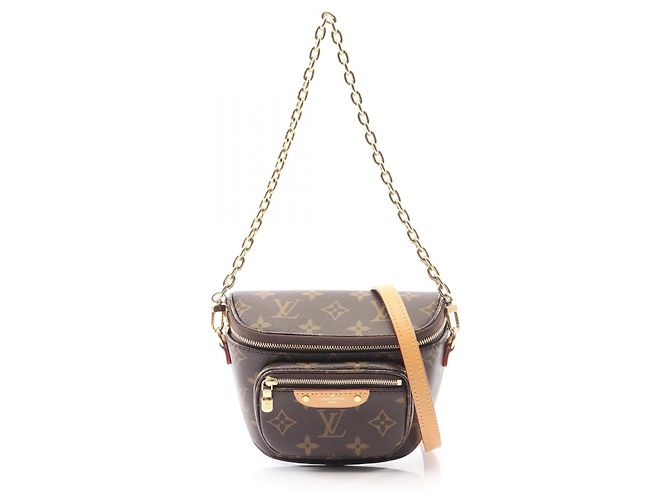 Borsa Bumbag Mini Monogram 2way Louis Vuitton Marrone Bronzo