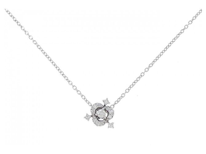 Autre Marque Collar de Diamante Au750 Ponte Vecchio Plata