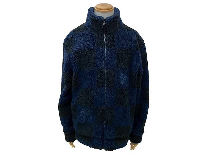 Louis Vuitton NIGO Polyester Jacket Black Navy blue