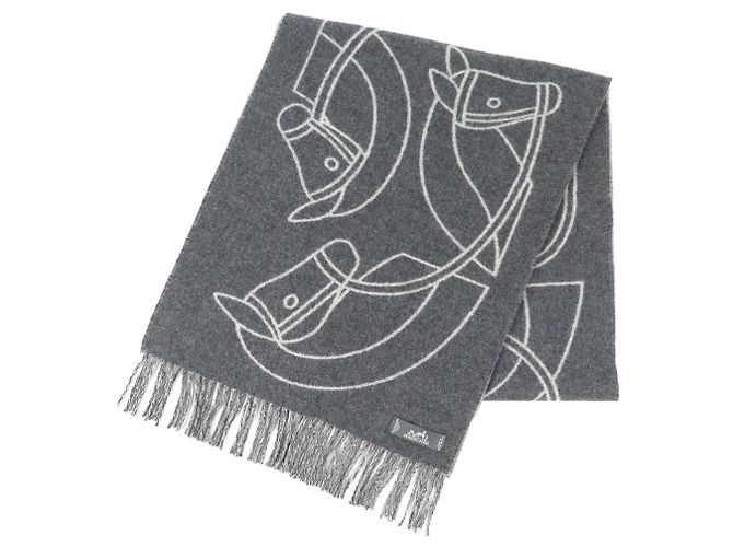 Écharpe en cachemire Entrelac Equestre d'Hermès Marron
