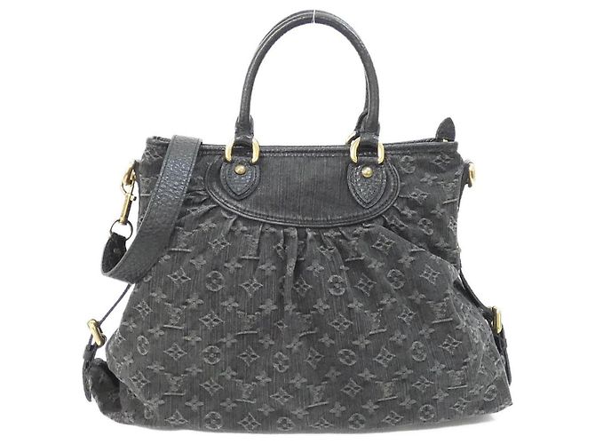 Borsa Louis Vuitton Monogram Denim Neo Cabby GM Nero Monogramma