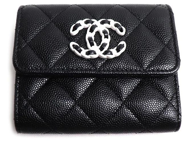 Chanel 19 Small Tri-Fold Geldbörse