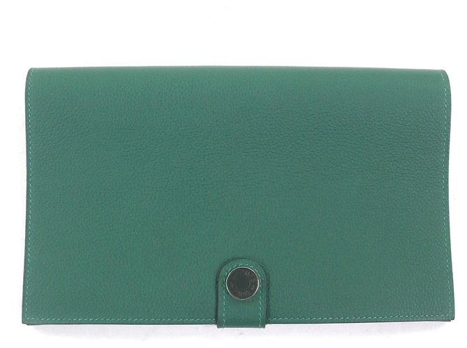 Cartera Larga Hermès en Verde Oscuro