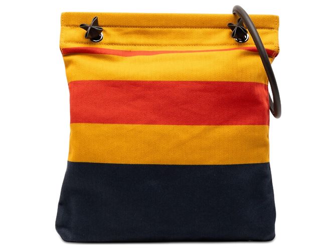 Hermès Yellow Canvas Rocabar Aline Bag