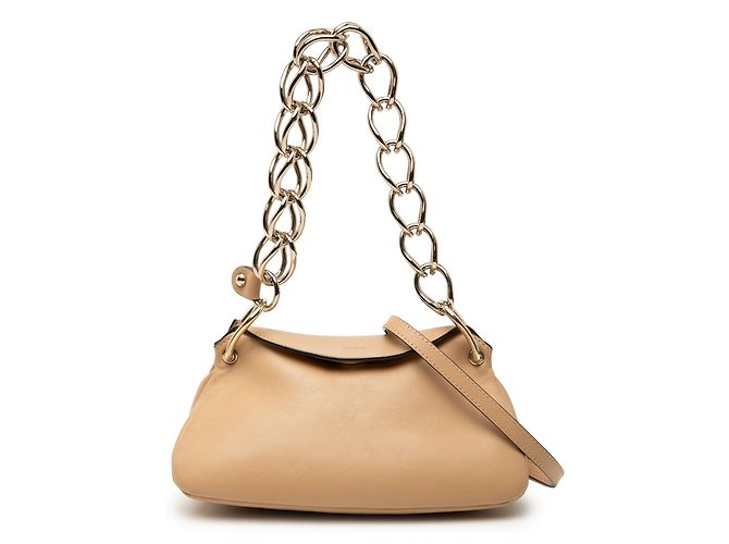 Borsa a tracolla mini in pelle beige Juana di Chloé