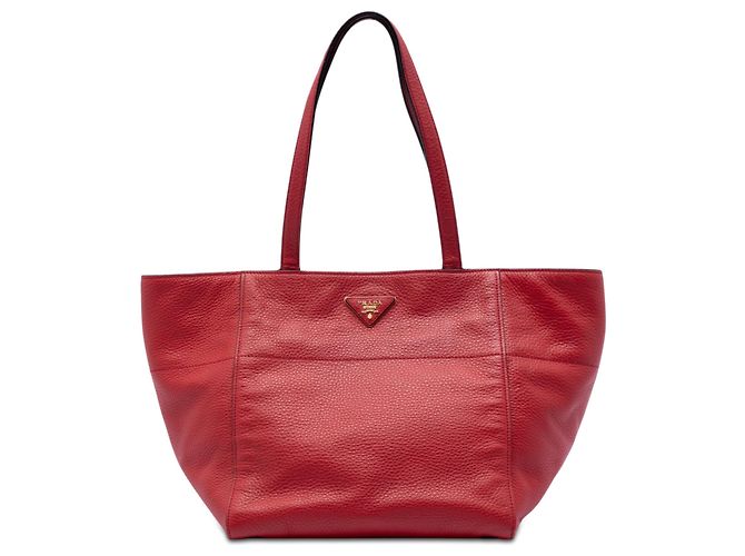 Prada Rote Vitello Daino Tote