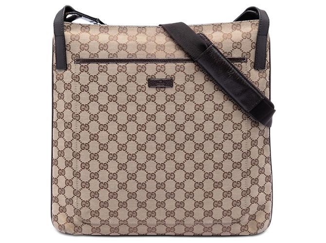 Gucci Beiger GG Canvas Umhängetasche