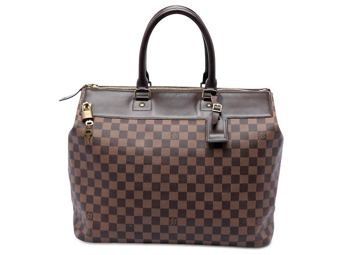 Louis Vuitton Marrón Damier Ebene Greenwich PM Castaño