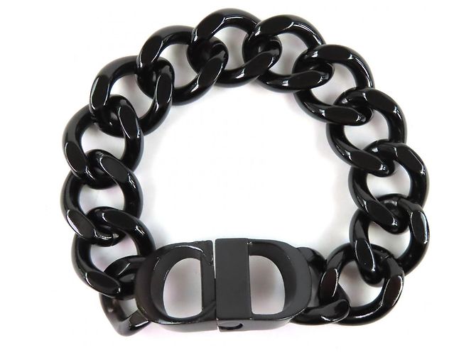 Bracciale Charm DIOR CD ICON di Christian Dior Nero