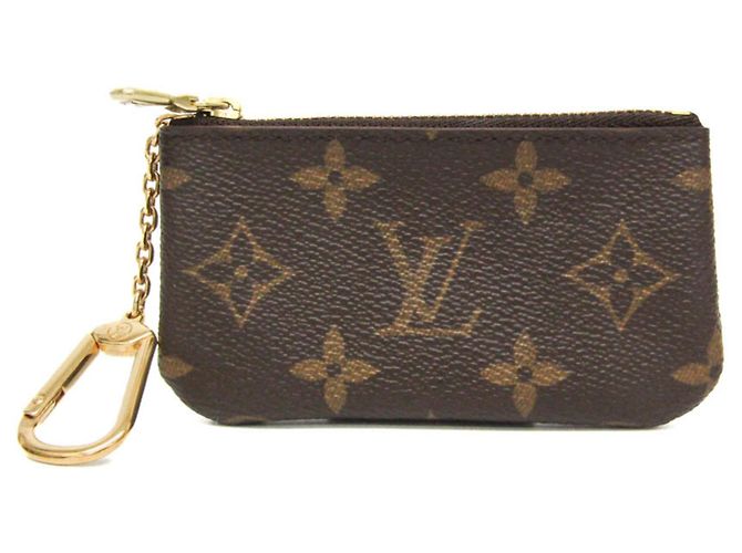 Louis Vuitton Monogram Key Pouch M62650 Brown