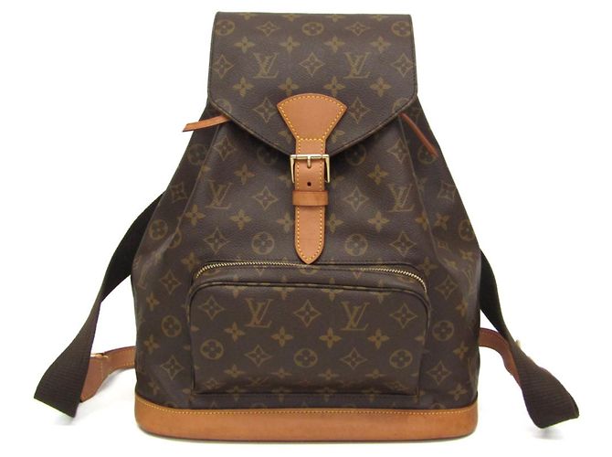 Sac à dos Montsouris GM Monogram Louis Vuitton pour femmes Marron