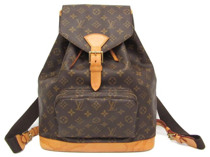 Louis Vuitton Monogram Montsouris GM Women's Backpack Brown