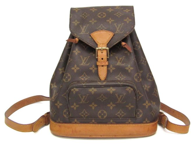 Louis Vuitton Monogram Montsouris MM Backpack Brown