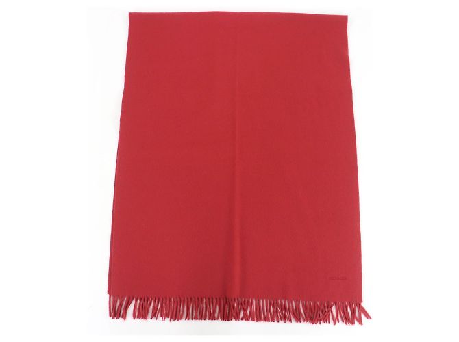 Chal rojo 100% cachemira Hermès Roja