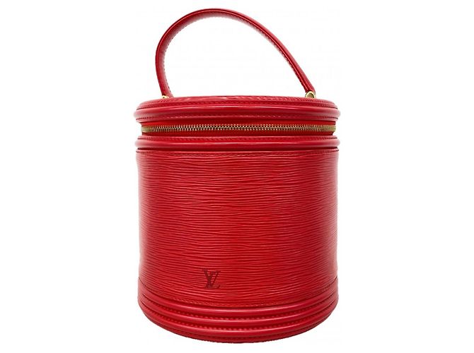 Borsa Louis Vuitton Epi Cannes in rosso castigliano