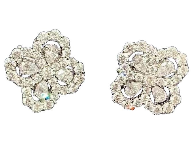 Pendientes Harry Winston Loop Large en oro blanco Plata