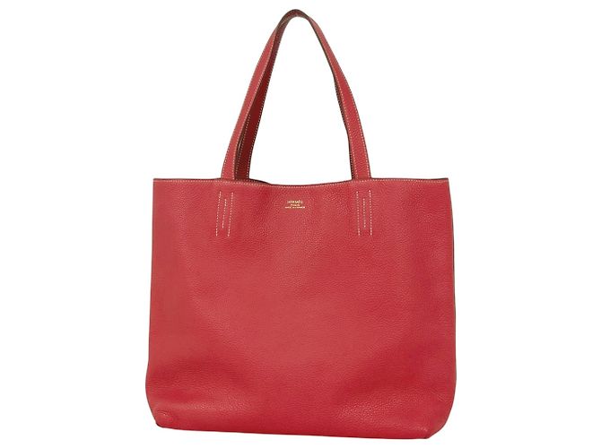 Sac à main réversible Double Sens 36 d'Hermès Rose Rouge