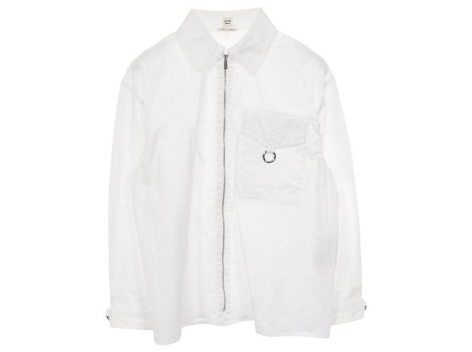 Camisa de algodón de manga larga Hermès Blanco