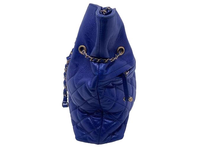 Bolsa Tote Chanel de couro azul