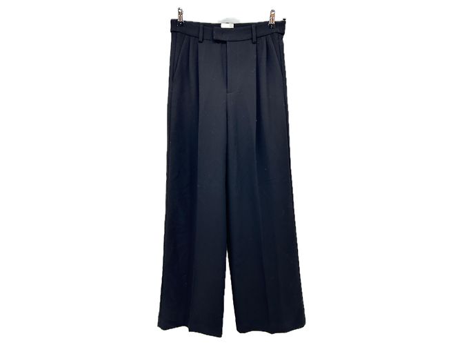 Autre Marque Calça preta de lã Preto