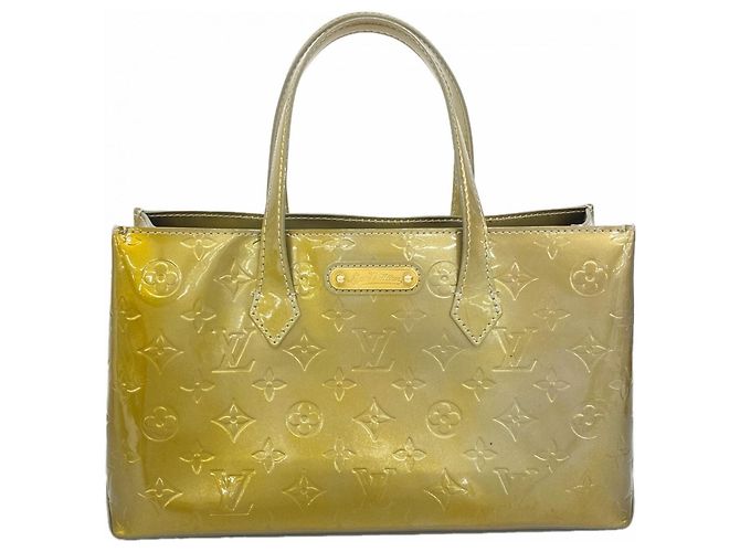 Louis Vuitton Vernis Wilshire PM Handtasche Grau