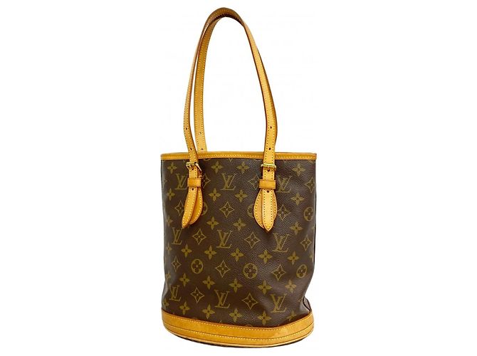 Bucket Sac à main seau PM Monogram Louis Vuitton Marron