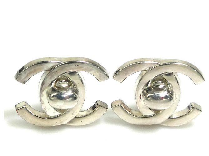 Orecchini a clip in argento Chanel