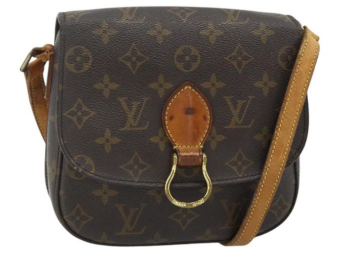 LOUIS VUITTON Bolsa de Ombro Monogram Saint Cloud MM M51243 LV Auth mr2350 Monograma