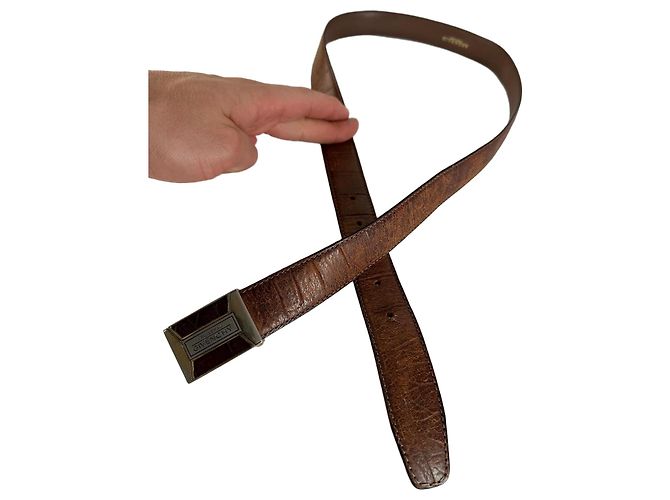 Vintage Givenchy Gentleman Ledergürtel braun
