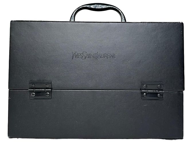 Vintage Yves Saint Laurent Beauté Kosmetiktasche Schwarz