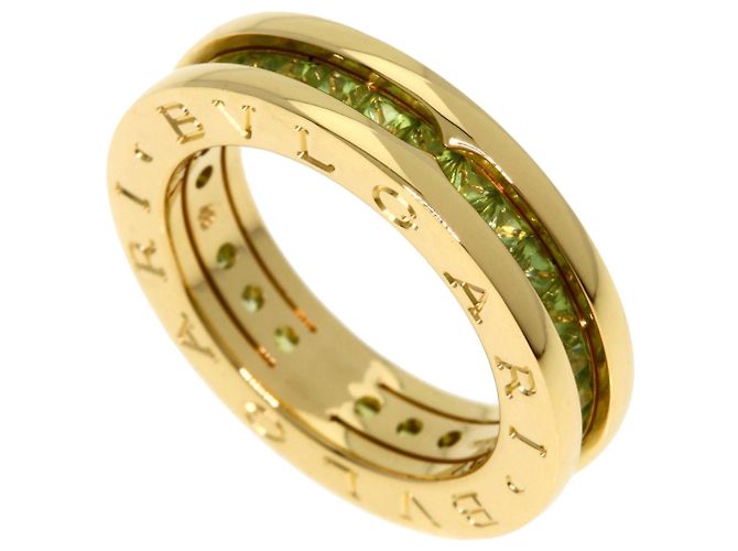Bulgari Anello B.zero1 Peridot in oro giallo 18K Bvlgari
