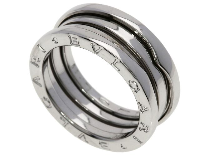 Bulgari Anel B.zero1 de 2 bandas em ouro branco 18K Bvlgari