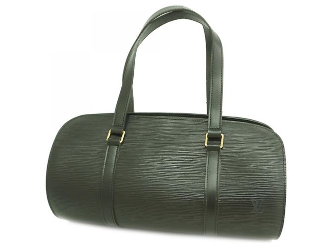 Louis Vuitton Epi Soufflot Handtasche Schwarz