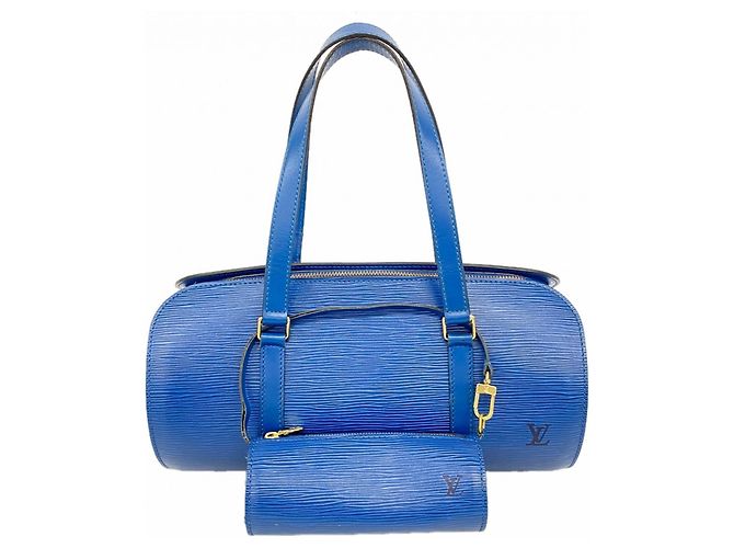 Borsa Soufflot Epi Louis Vuitton Blu