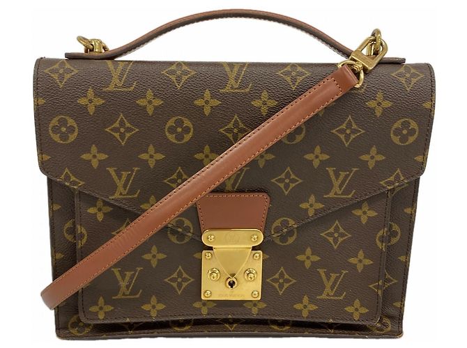 Bolso Monceau 28 Monograma Louis Vuitton Castaño