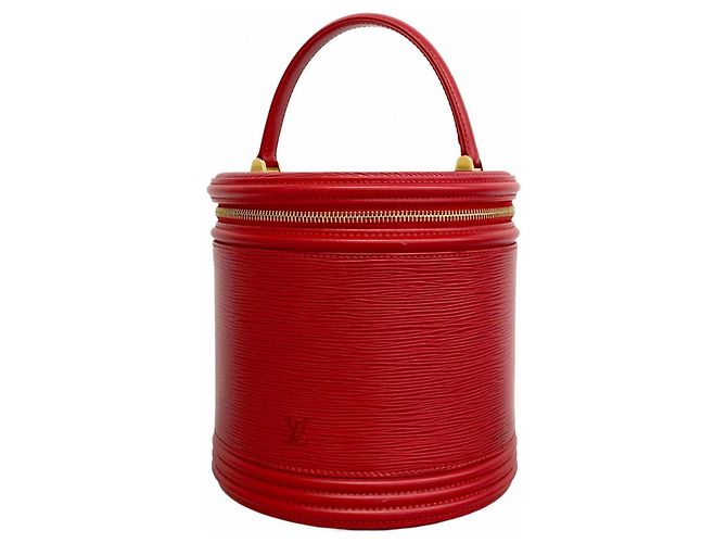 Borsa a mano Cannes Epi Louis Vuitton Rosso