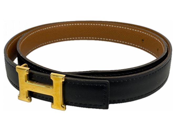 Hermès Hermes Constance Belt Black Golden