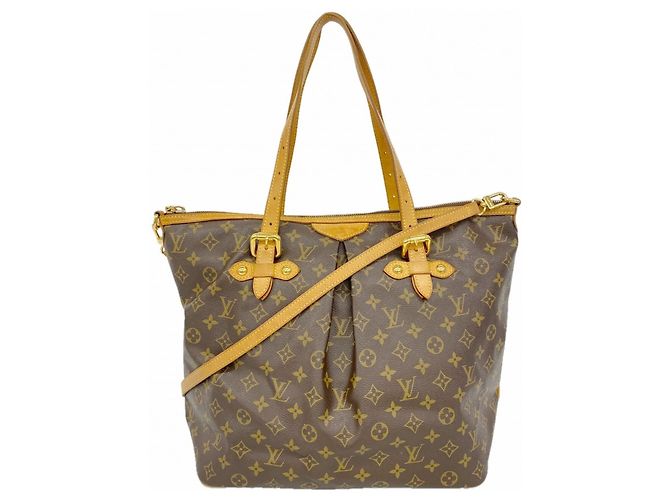 Bolsa Louis Vuitton Monogram Palermo GM M40146 Marrom