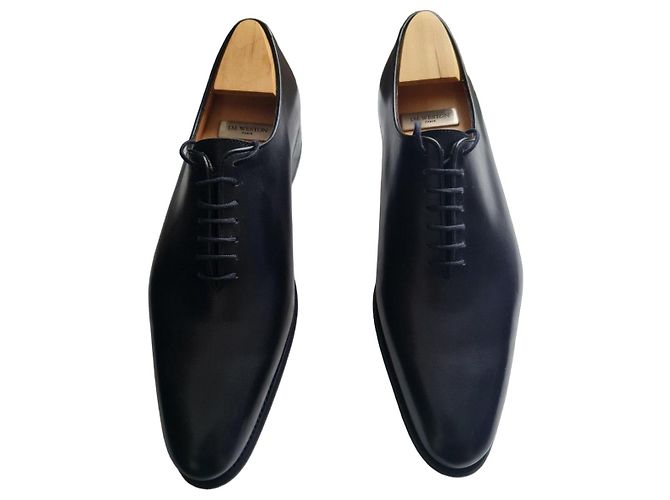 Scarpe Richelieu in pelle nera J.M. Weston Nero