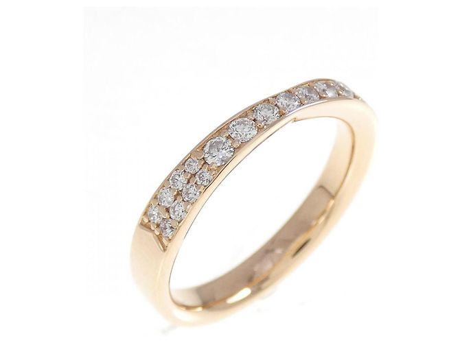 Autre Marque Anel 4C de Au750 com Diamante Rosa