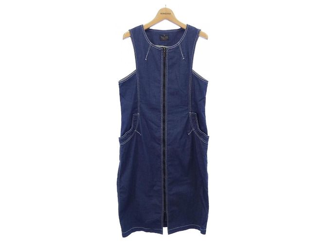 Autre Marque Trunk Kleid Blau Marineblau
