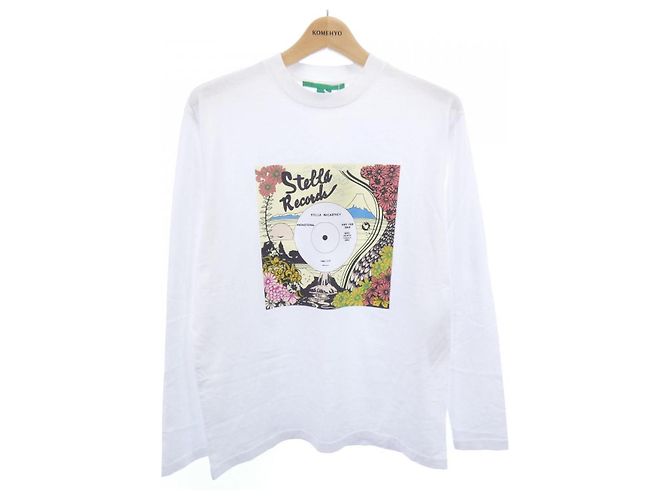 Stella Mc Cartney Camiseta Longa Record Stella McCartney Branco