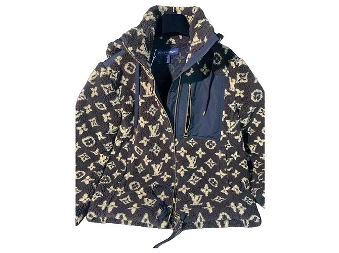 Cappotto Teddy Louis Vuitton Marrone Tweed