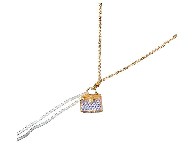 Collana Hermès Kelly in oro rosa e zaffiro D'oro